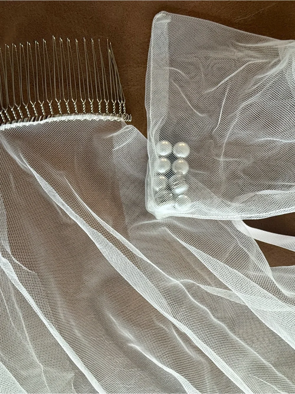 Britten Italian Tulle Barely There Wedding Veil - 'Celine'